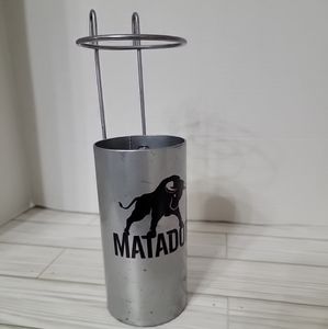 Matador Meat Snack Canister Display Retail Store Man Cave Kitchen Dorm Ads